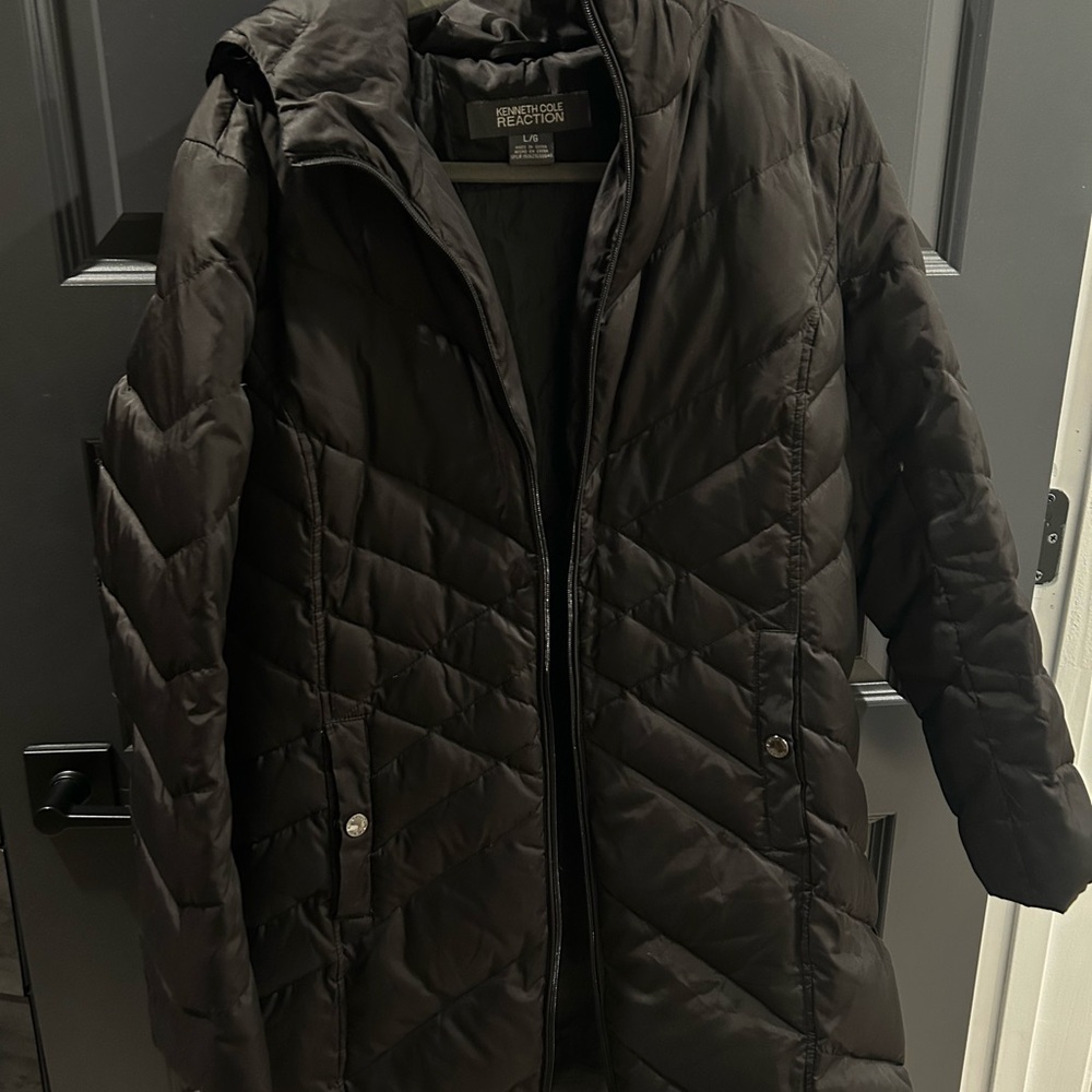 Kenneth Cole Reaction Women's Black Quilted Coat